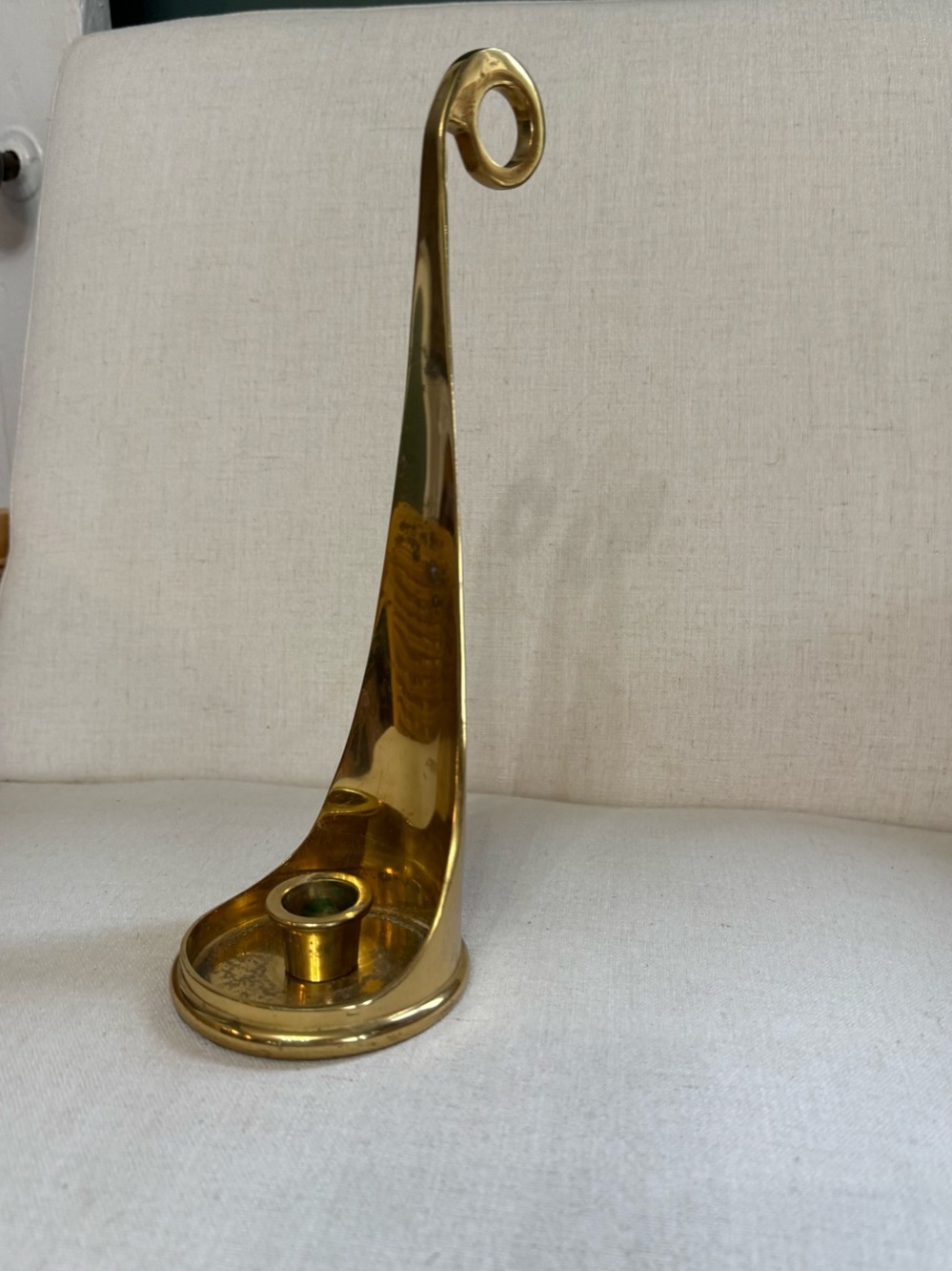 Vintage PartyLite Hampton Single Brass Candle Holder Taper or Pillar